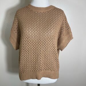 Express Women's Tan Knit Sweater